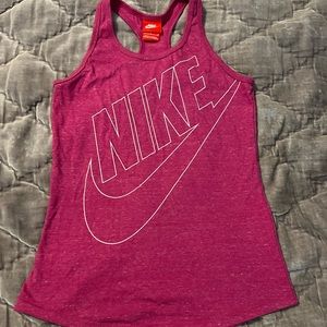 Nike girls running tank size large